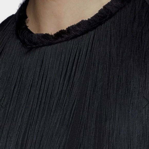 STELLA MCCARTNEY BLACK SLEEVELESS FRINGE DRESS - Picture 3 of 9